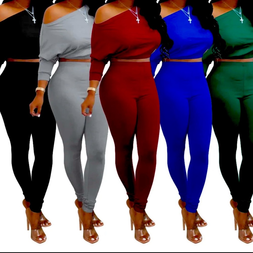 Two piece ladies legging outfit